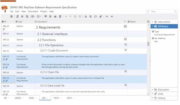 ReqView requirements management
