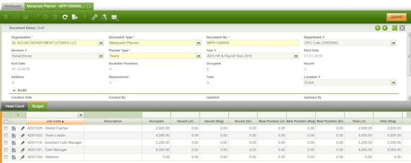 Exceloid HCM planner