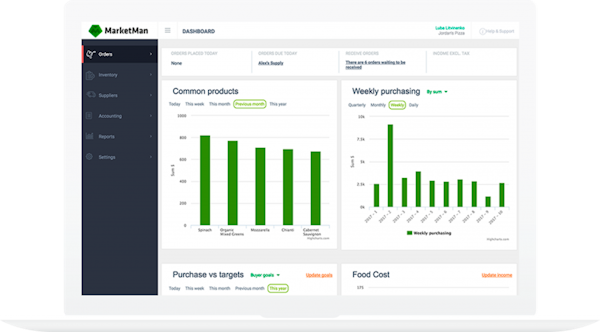 MarketMan supplier management