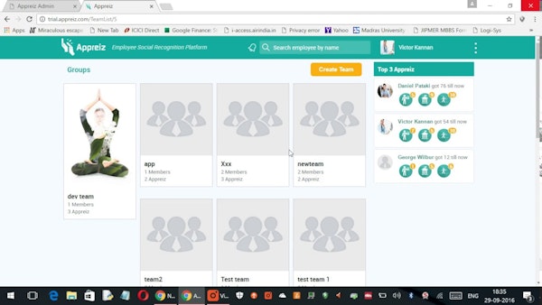 Appreiz employee groups