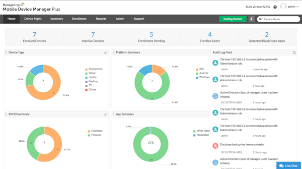 ManageEngine Mobile Device Manager Software - 2020 Reviews, Pricing & Demo