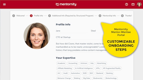 Mentornity Onboarding Steps