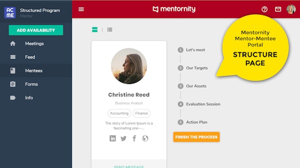 Mentornity Structure Page