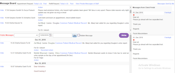 Message board