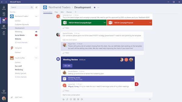 Microsoft Teams dashboard