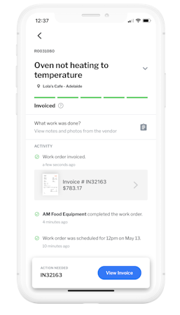 Mobile work order details