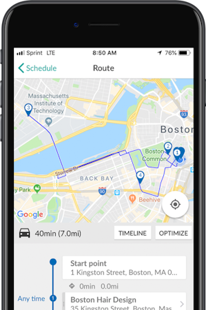 Repsly Mobile Route Optimization
