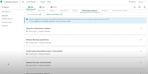 MongoDB schema suggestions