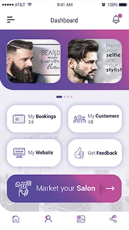 My Digi Salon dashboard