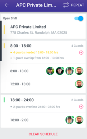 Novagems shift tracking