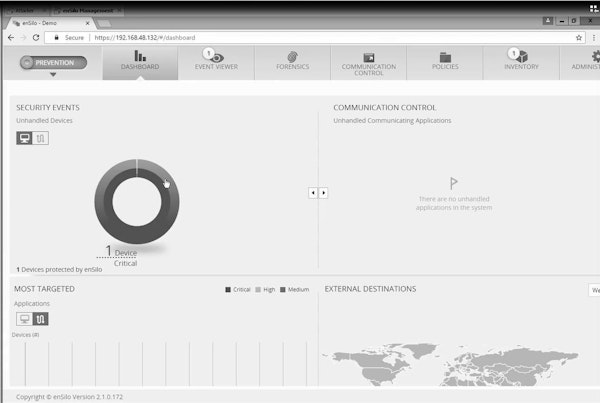 enSilo prevention screenshot