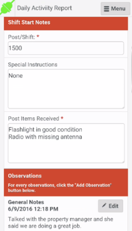OfficerReports.com daily activity reports