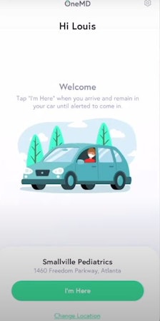 OneMD patient check-in
