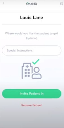 OneMD invite patients