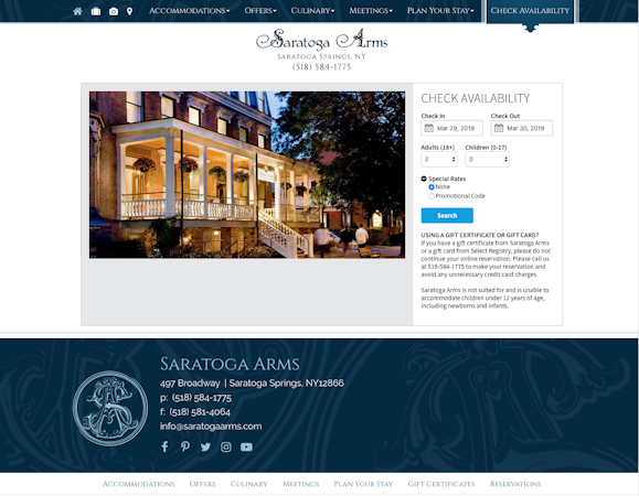 ThinkReservations Online Booking Engine