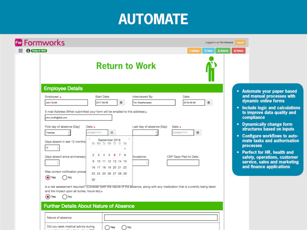 Online form