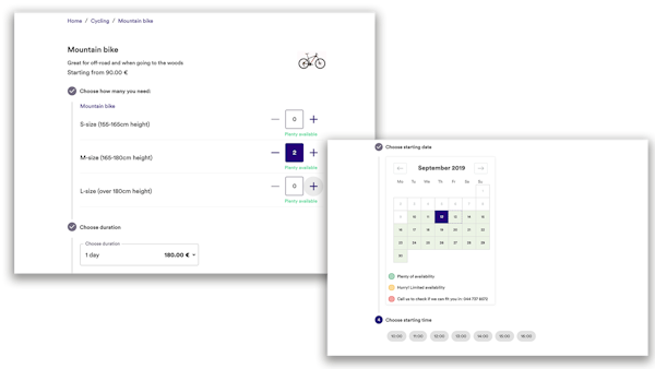 Rentle calendar screenshot