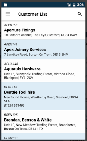 OrderWise customer details