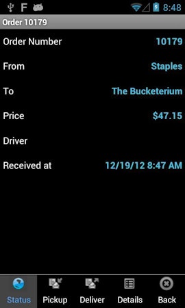 Order status