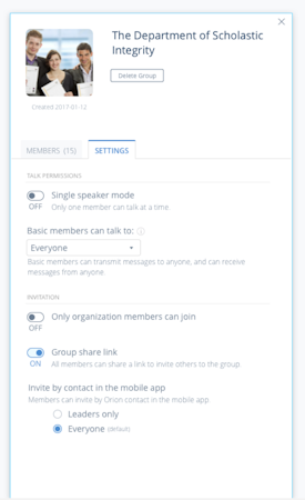 Orion Voice Permission Management