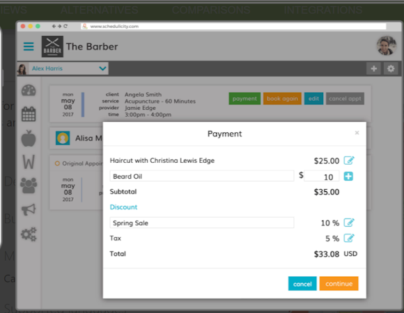 Payment view