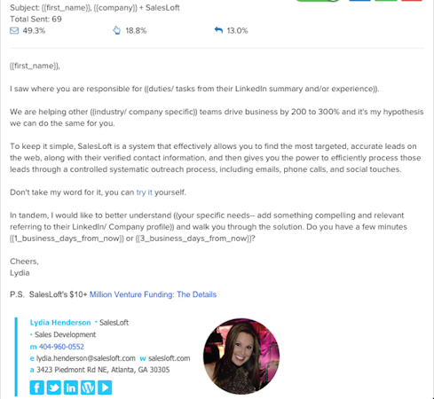 Personalized email