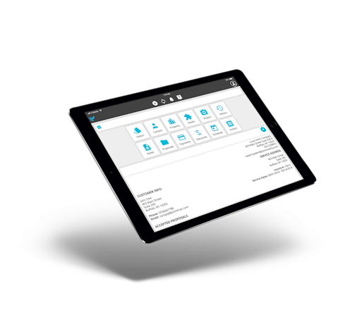 Tablet dashboard