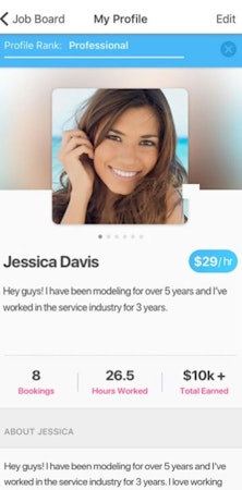 PopBookings professional profile
