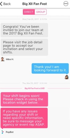 PopBookings connect with agencies