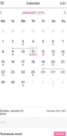 PopBookings calendar