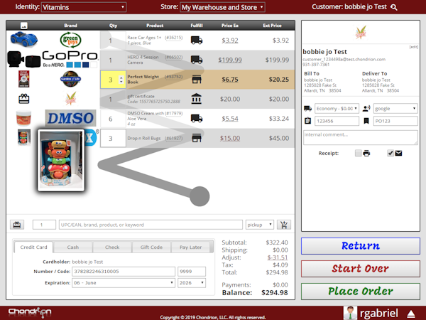 POS Order Entry
