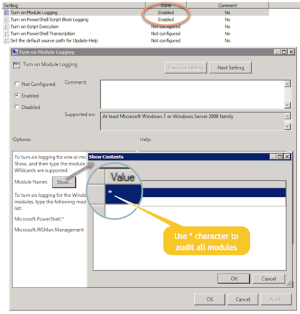 Powershell auditing