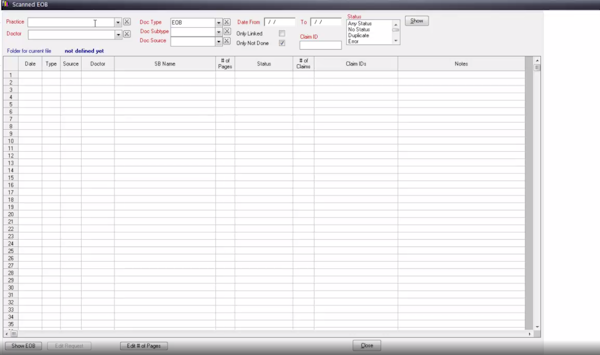 PMBOS document scanning