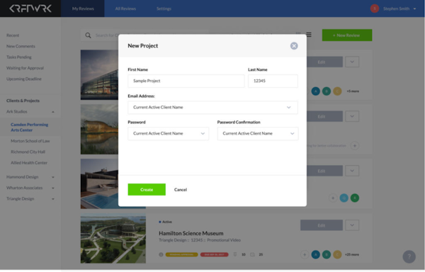 ReviewStudio project management