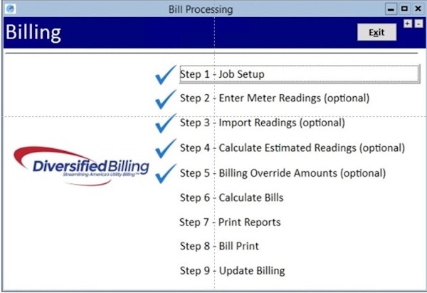 Diversified Billing bill processing