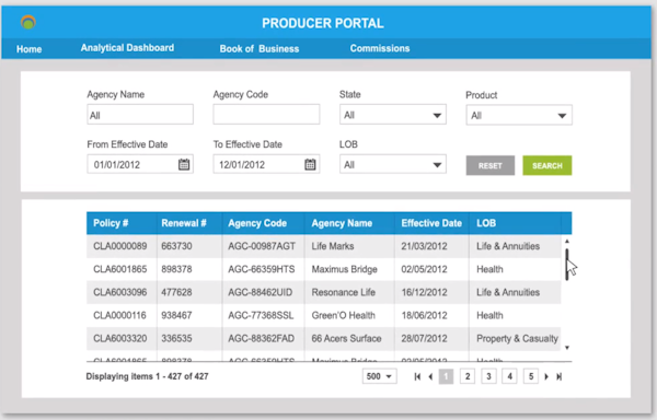 Producer portal