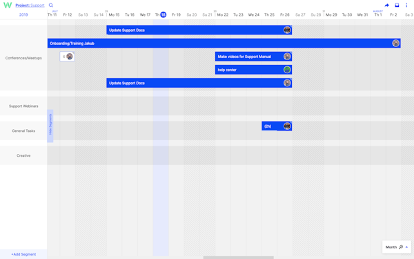 Toggl Plan project planning