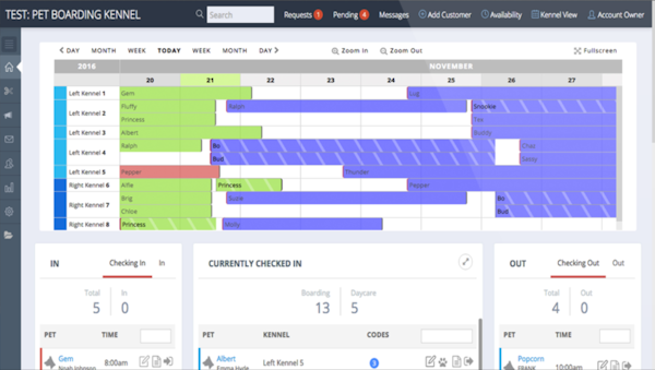ProPet calendar view