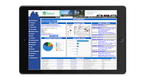 iPad dashboard
