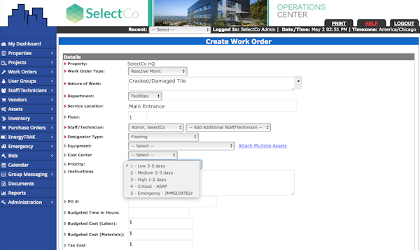 Work order