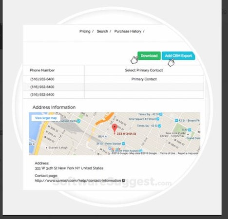 SalesOptimize purchase history