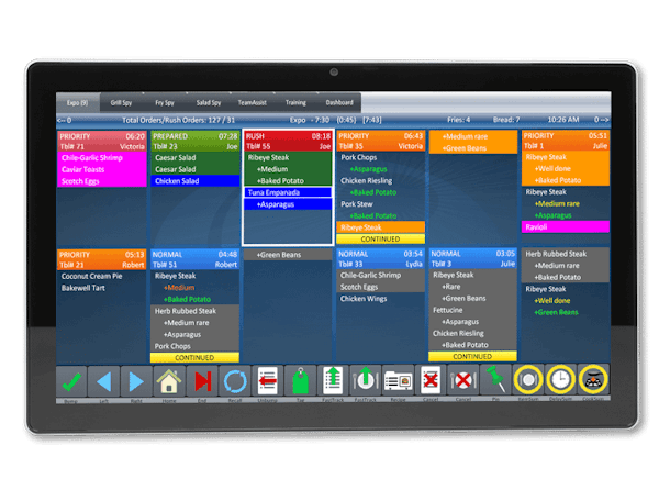 ConnectSmart Kitchen menu coursing screenshot