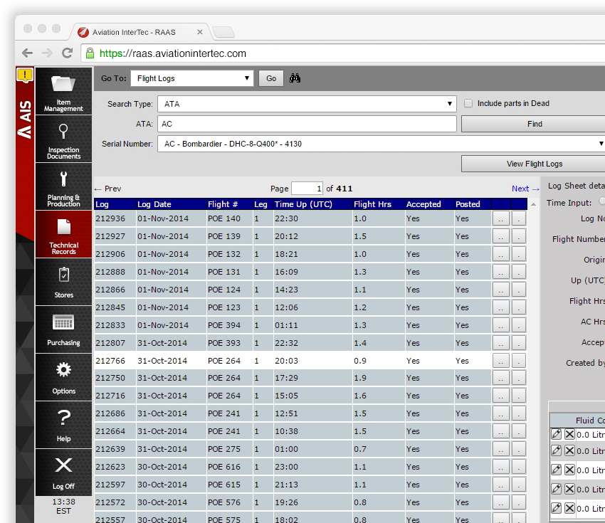 Amos Aircraft Maintenance Program Software