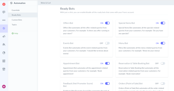 Foore ready bots
