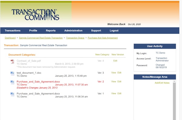 Real Estate Transaction Space