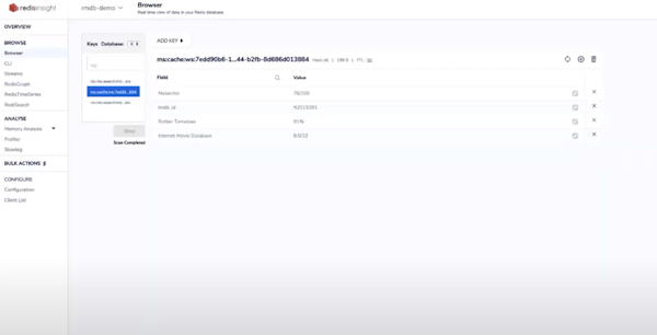Redis Enterprise browser