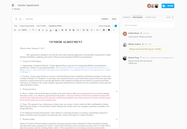 Integrated Redlining Collaboration
