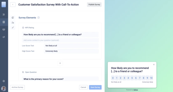 Refiner customer satisfaction survey