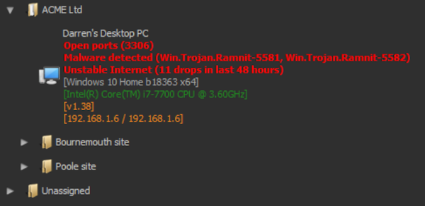 Remotely malware