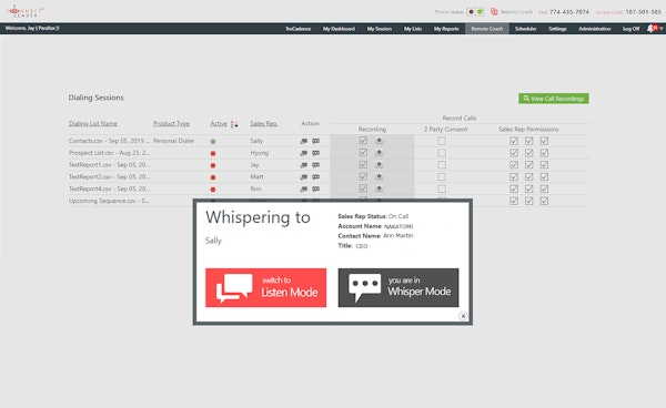 TruCadence session planner